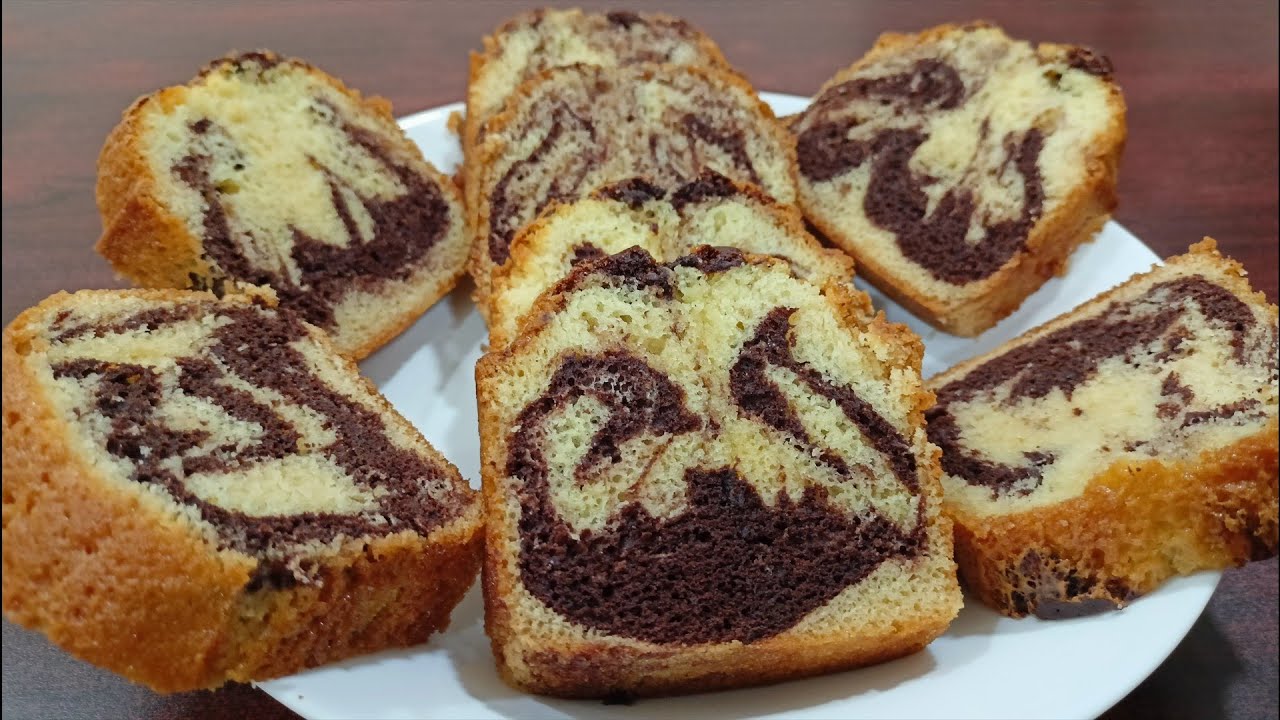 SOFT MARBLE CAKE IN LOAF PAN SIMPLE RECIPE YouTube