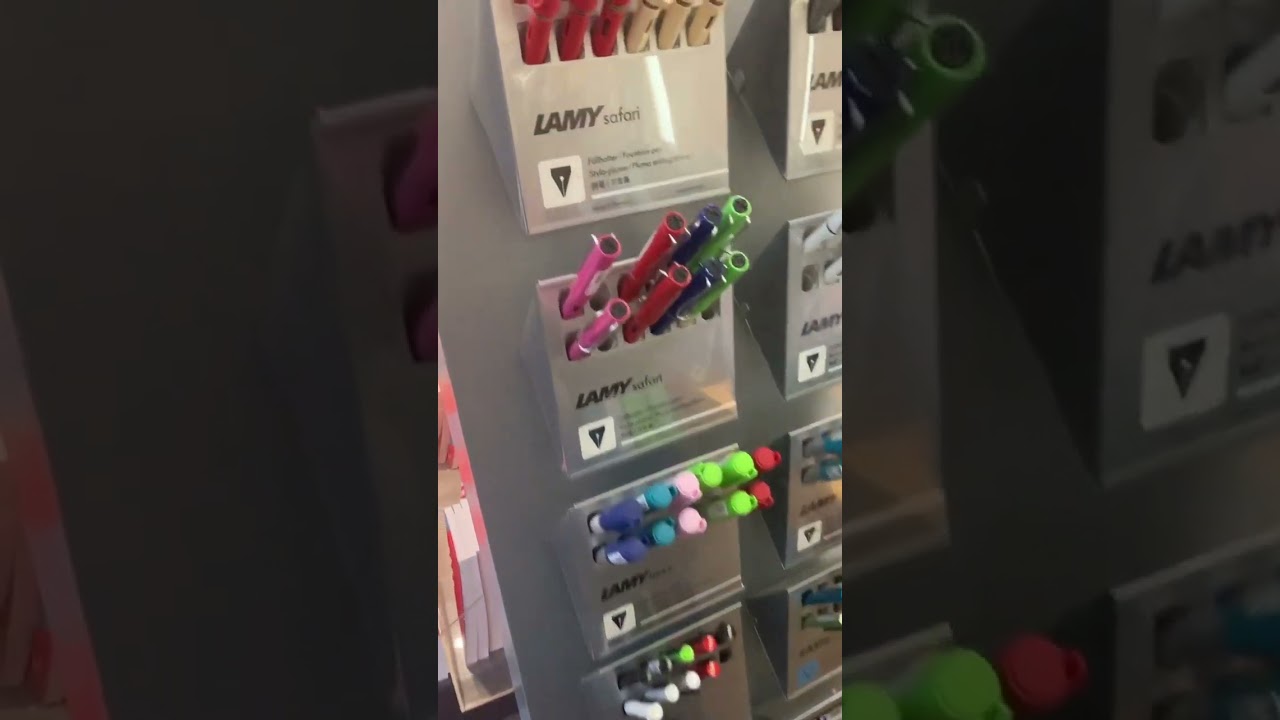 LAMY pens at the local Bookstore in Frankfurt Germany 🇩🇪✍️🏻🖌🎨😄👍🏻