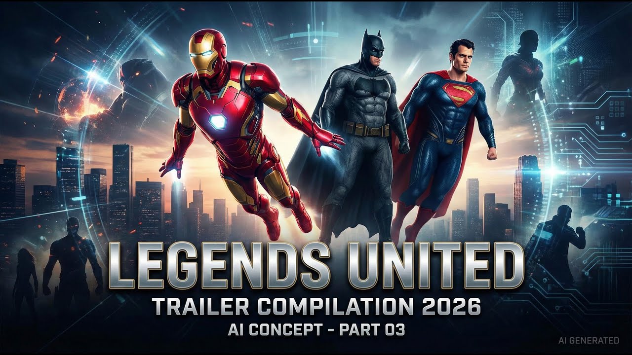 LEGENDS UNITED TRAILER (AI CONCEPT) COMPILATION 2026 - Iron Man, Batman, Superman & More - Part 03
