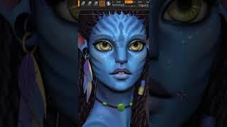 Neytiri fanart 🌌 sculpted in ZBrush