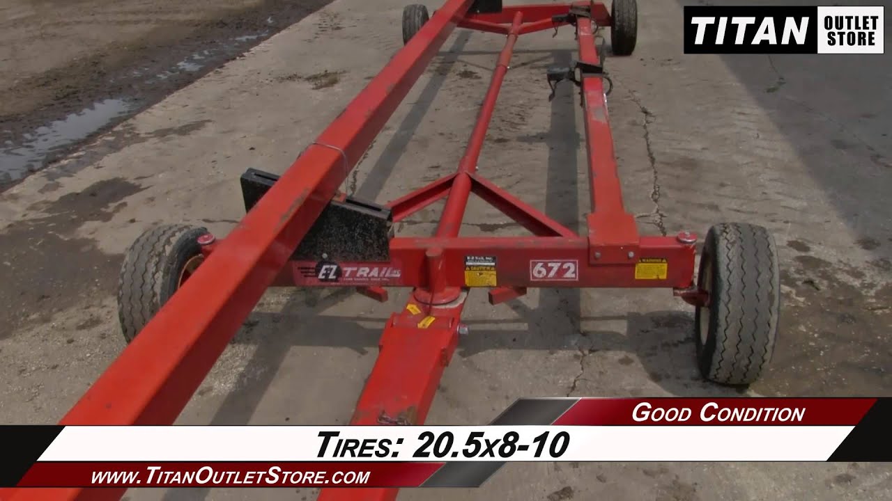 EZ Trail 672, 25', 1020/973/1063 Header Trailer Sold on ELS! YouTube