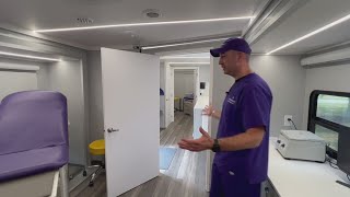 Touring the Homeward Health mobile clinic
