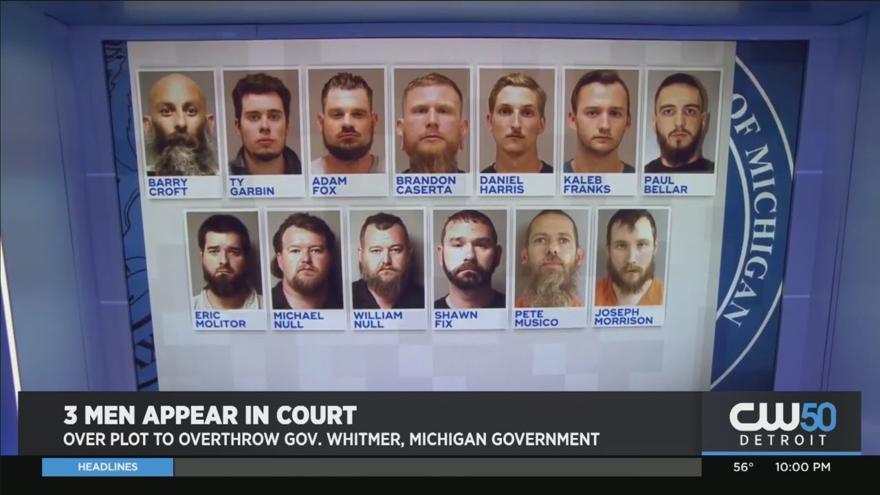 3 Men Appear In Court Over Plot To Overthrow Gov. Whitmer, Michigan Government