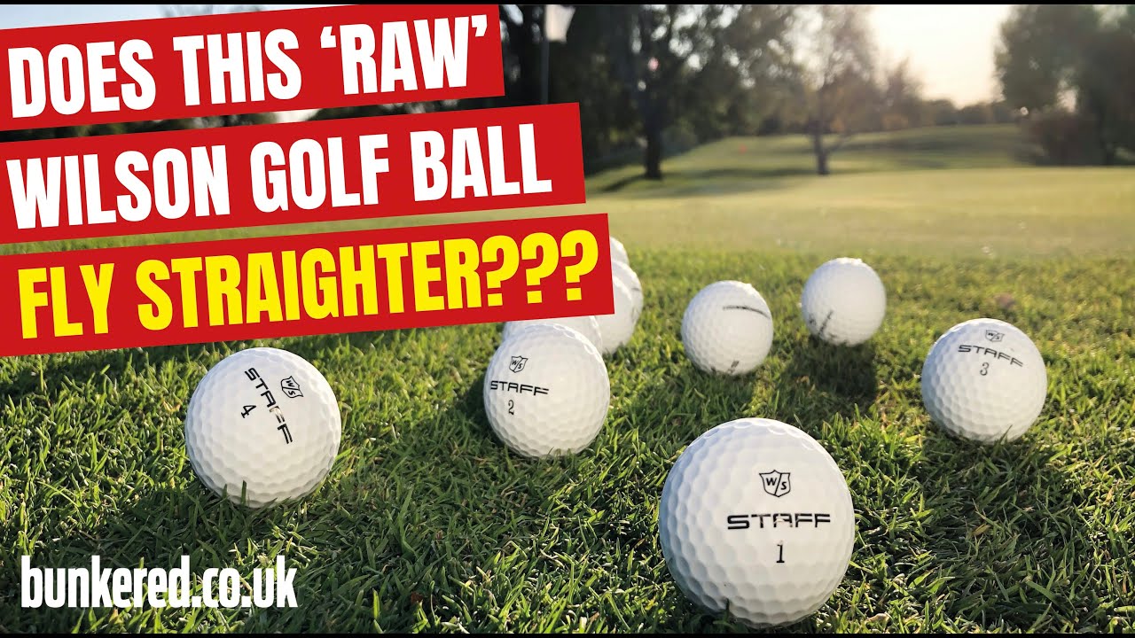 CAN AN UNPAINTED BALL HELP YOU PLAY BETTER??? - Wilson Staff Model golf balls review