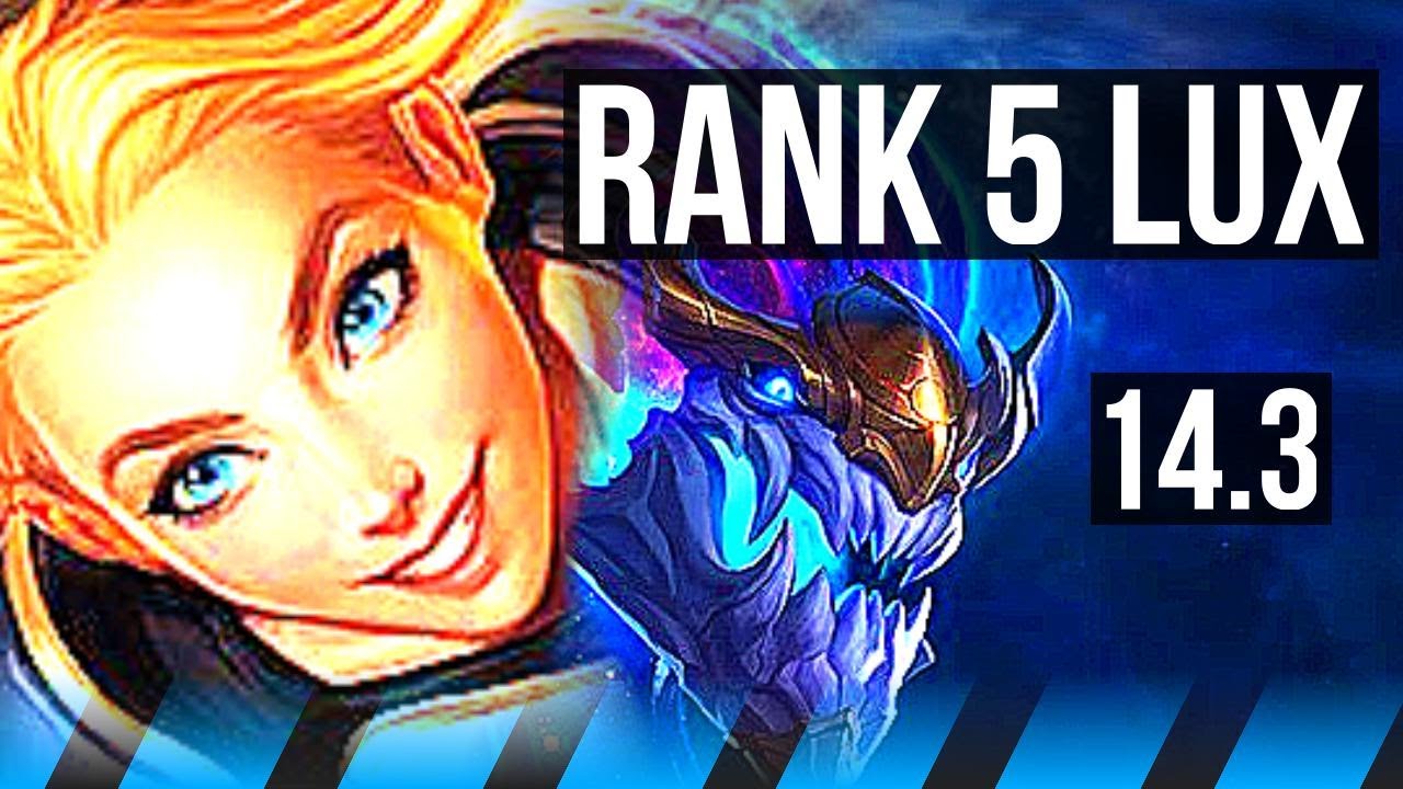 LUX vs AURELION SOL (MID) | Rank 5 Lux, 3/1/3 | BR Challenger | 14.3