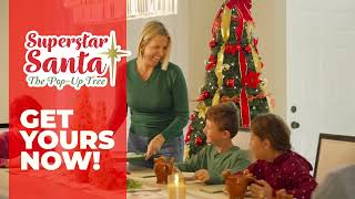 Superstar Santa Pop-Up Christmas Tree