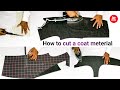 How to cut a coat full meterial & pasting fusing | Coat ka kharcha cut karna pasting fusing karna