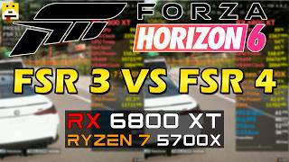 FSR 3 vs FSR 4 con la RX 6800 XT en Forza Horizon 6