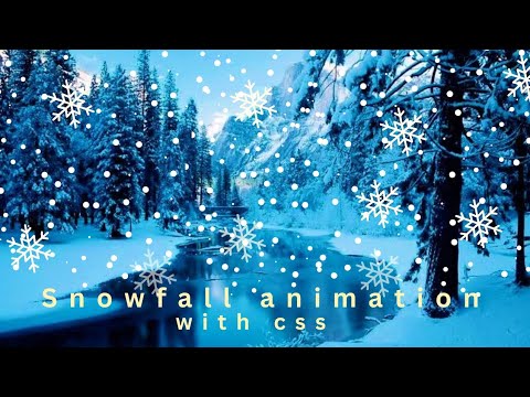 Create this stunning snowfall animation with css : CSS advance animations