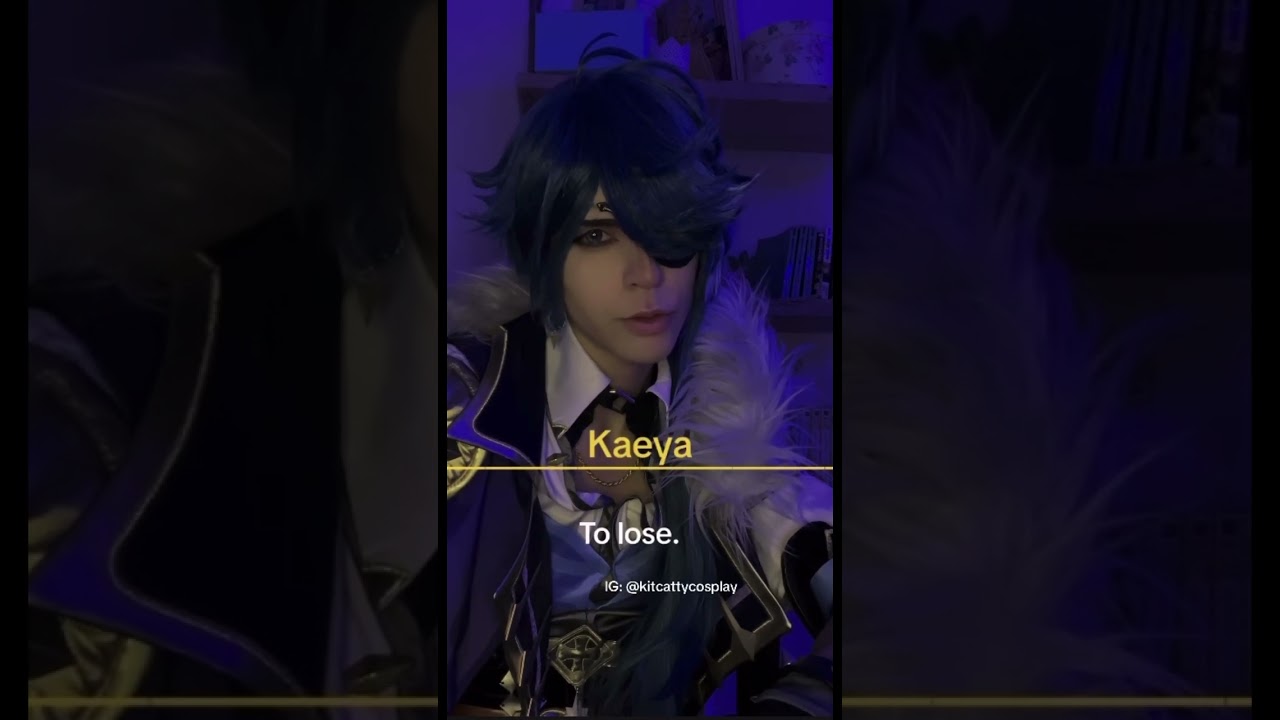 He’s so hot #cosplay #cosplaygirl #genshinimpact #genshinimpactcosplay #kaeya #kaeyaalberich