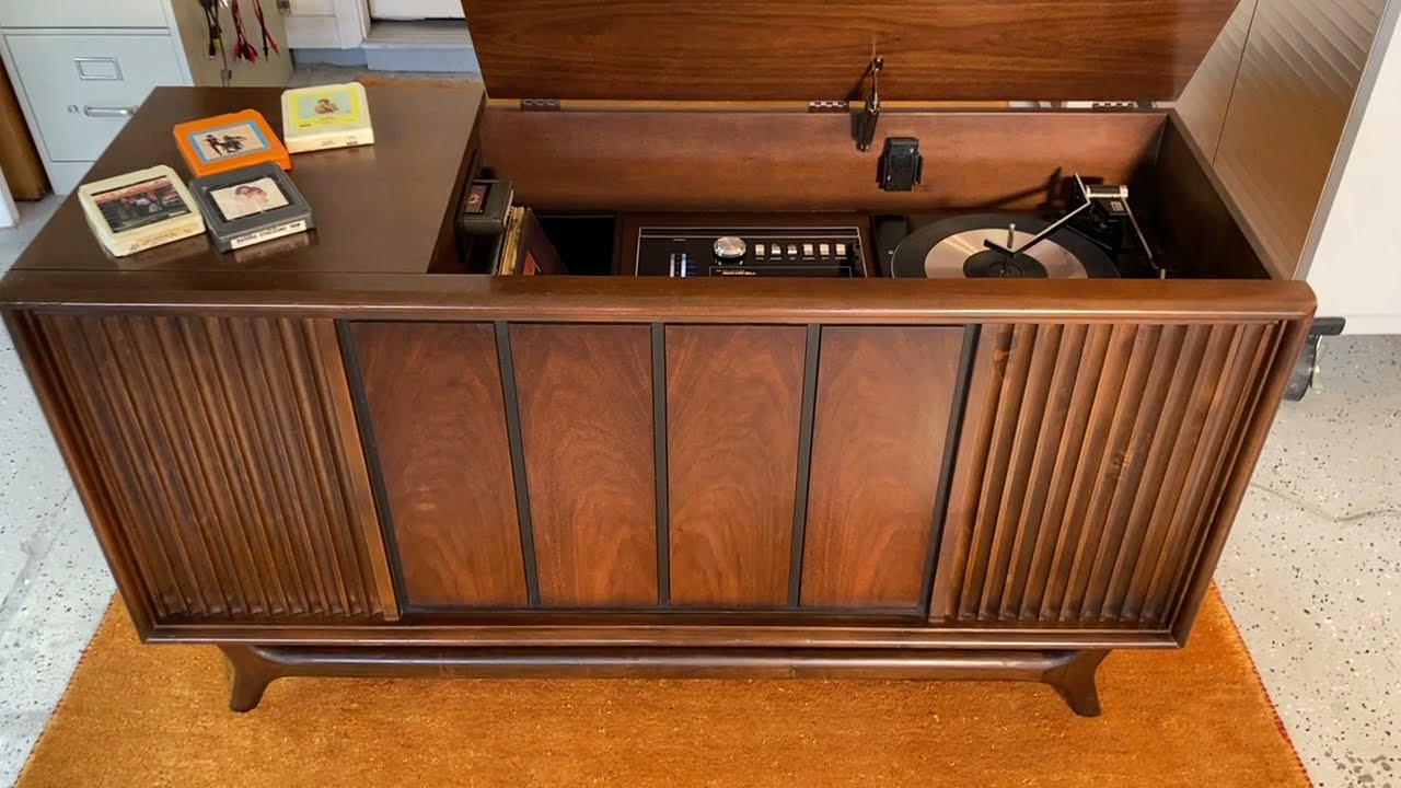 1970 Packard-Bell Stereo Console 8 Track Demo - YouTube