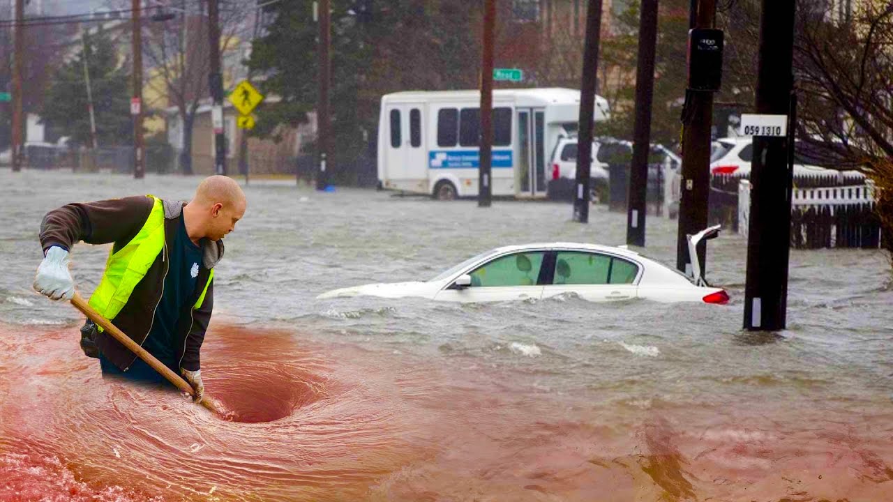 Unclogging Storm Flooding Drain Quick Fix to Clear the Blockage - YouTube