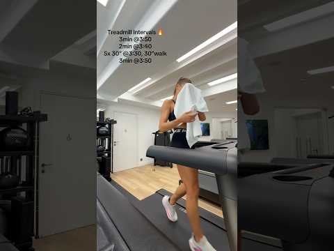 SHORT & SPICY TREADMILL INTERVALS 🔥 #running #sports #motivation #treadmill