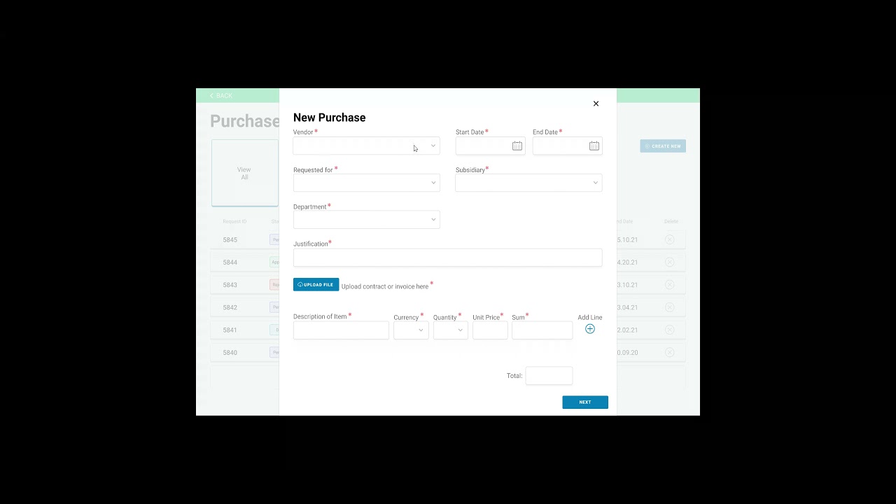 Coupa Feature Purchase Order