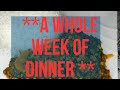 **what I ate for dinner the whole week**  Normal meals ( Bonus Recipe at the end of the video)
