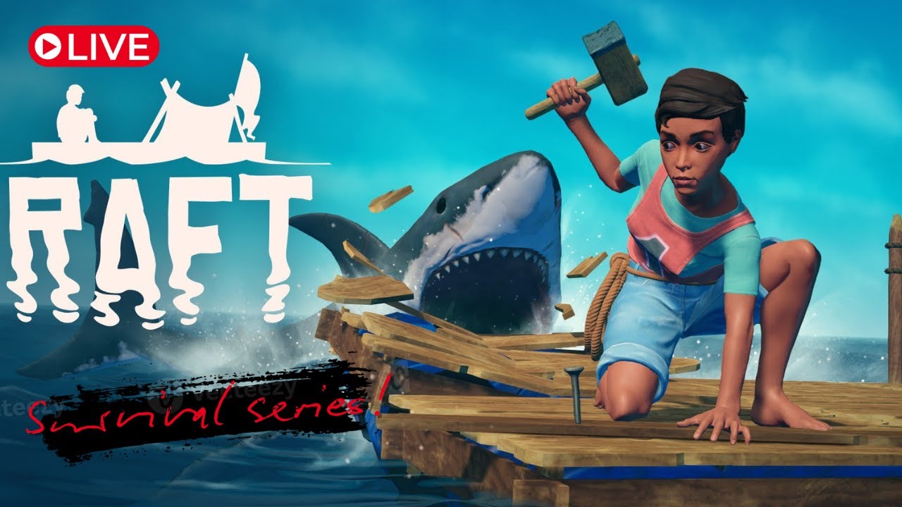 🔴 RAFT Survival LIVE 🔥 | Hindi Gameplay | Day 4 | Ocean Survival 🌊