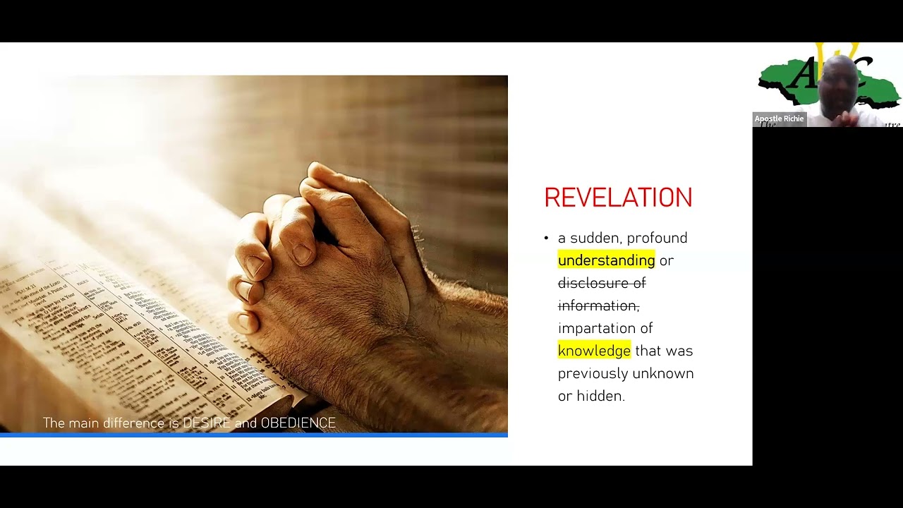 "Sign vs Revelation" by Apostle Richard Lawrence