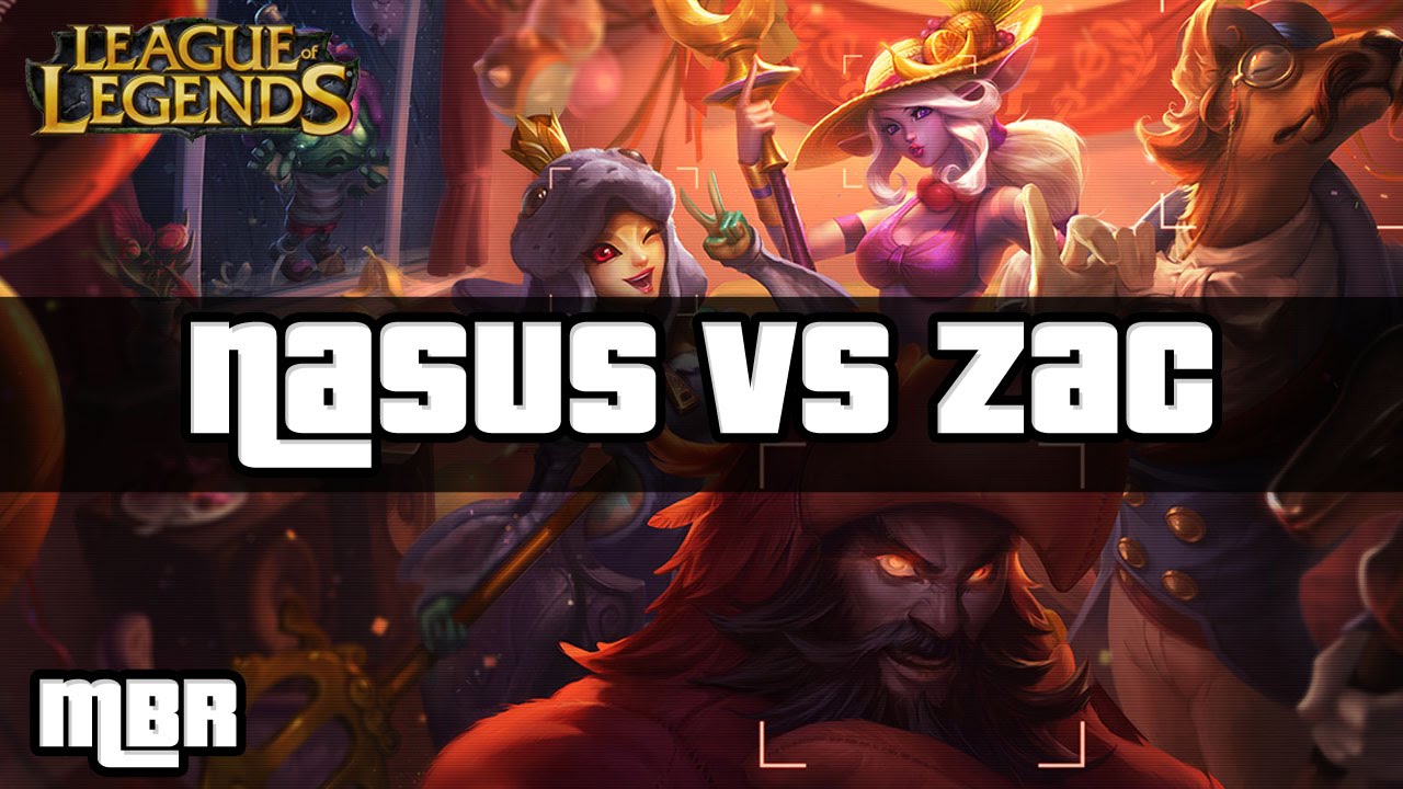 Archduke Nasus Vs Zac (45%CDR) - League Of Legends - HD