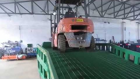 Demo of Mobile Loading Ramp..