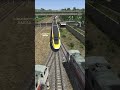 Fast Train Passes a Train That is Changing Tracks #highspeedtrain #railroad #railway #train