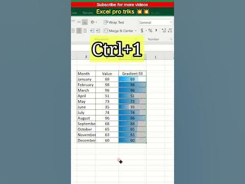 Conditional formatting |🔥 Gradients conditional| #exceltutorial #excel ...