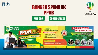 Free CDR - Desain Banner Penerimaan Peserta Didik Baru PPDB #klsdesain