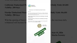 Morita Forestry WhatsApp link Bio #moritaforestry #passiveincome