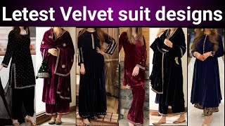 Letest velvet suit designs 2023 | velvet dress designs | velvet suit design | velvet suit ke design