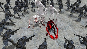 SCP-096 VS 100 SCP GUARD!!! Garrys Mod Sandbox