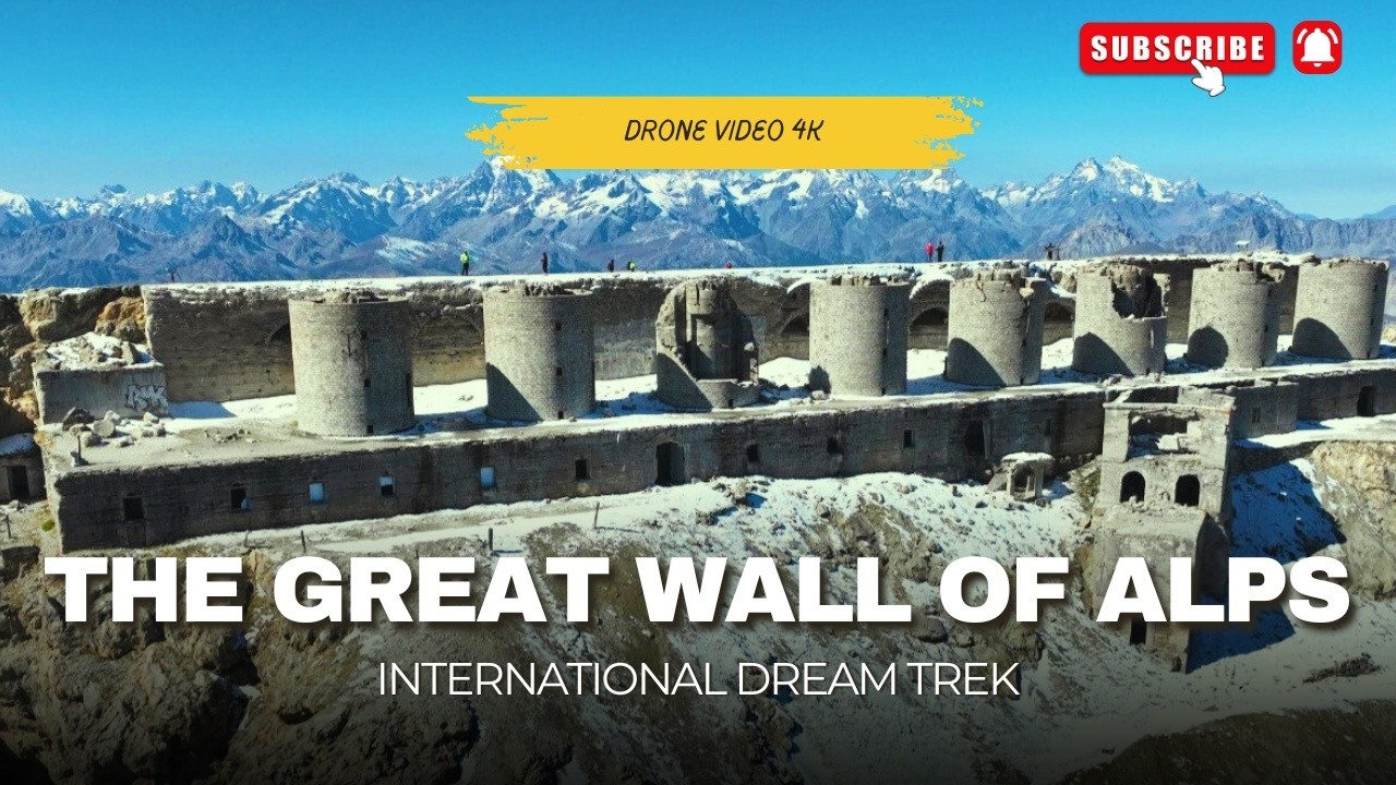 DRONE 4k Video Fortress FRENCH ITALIAN ALPS - Infernet - Janus - Chaberton - Assietta plateau IDTrek