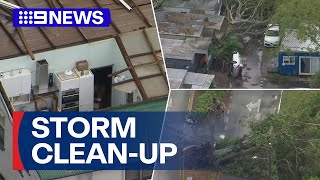 South East Queensland Picks Up The Pieces After Severe Storms 9 News Australia