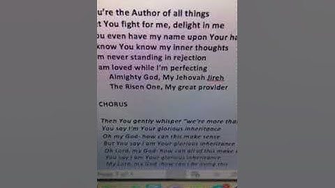 Glorious Inheritance