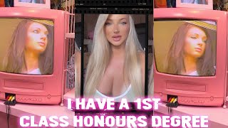 I have a 1st class honours degree!