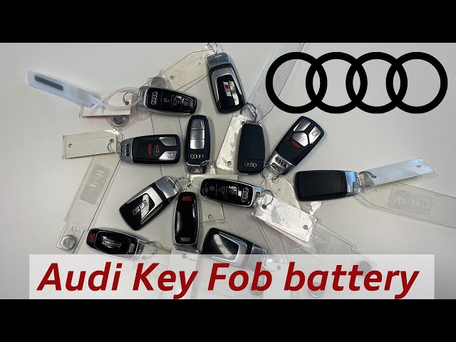 How to change Audi Key fob battery