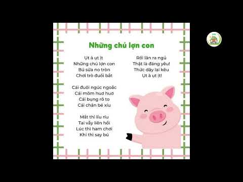 Bài thơ Những chú lợn con