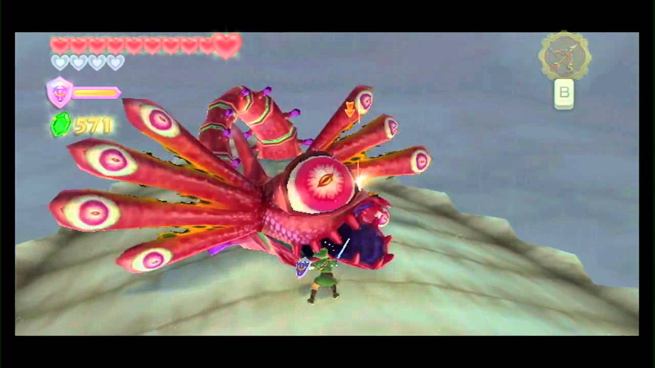 The Legend of Zelda Skyward Sword Levias and Bilocyte Fight YouTube