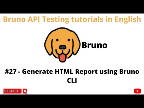 #27 | Generate HTML Report using Bruno CLI | Bruno | API Testing Tutorials 4 Beginners in English |