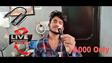 Cheapest CAPTURE CARD | 1000\-rs ONLY | Full SMARTPHONE Setup Guide | Low PC STREAMING  Is Possible.