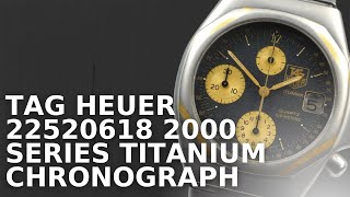 TAG Heuer 22520618 2000 Series Titanium Chronograph Quartz Men's Watch