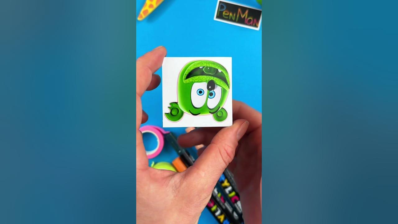Paper Craft Trick with Gummy Bear 🐻 #gummybear #gametrending #gummybears #papercraft #trick #tricks
