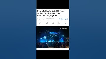 Formula E Jakarta 2023: Alan Walker Beraksi Usai Race, Penonton Berjingkrak