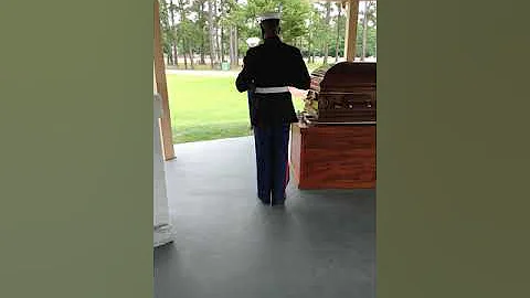 graveside services for Master gunnery Sergeant Cla...