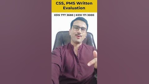 CSS, PMS Written Evaluation #shorts