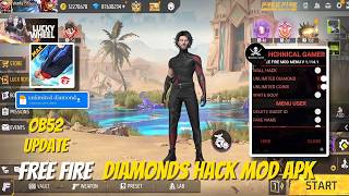 FREE FIRE NEW MOD MENU || UNLIMITED DIAMOND HACK || FF MOD MENU APK screenshot 2