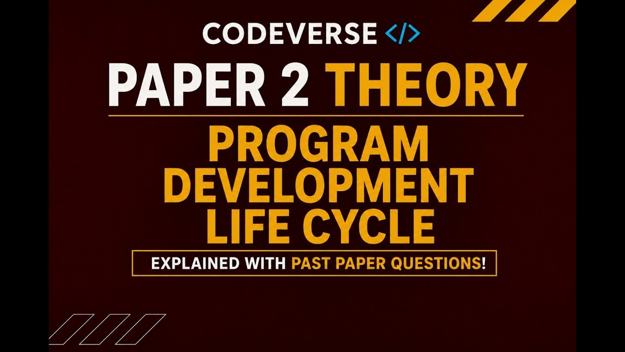 Program Development Life Cycle (PDLC) | Past Papers | O Level / IGCSE ...