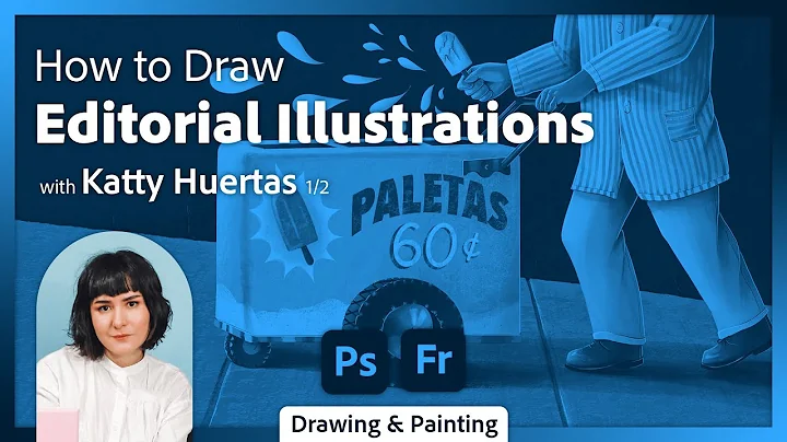 Drawing Editorial Illustrations in Adobe Fresco with Katty Huertas - 1 of 2