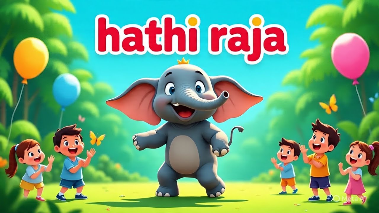 Rhathi Raja Hathi Raja bahut bade | Hathi Raja kahan chale sund hila ke | Hindi ...