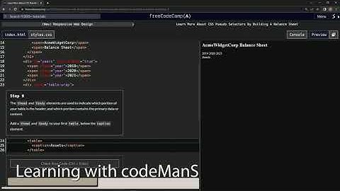 learn2code | freeCodeCamp (New) Responsive Web Design - Building a Balance Sheet: Step 9