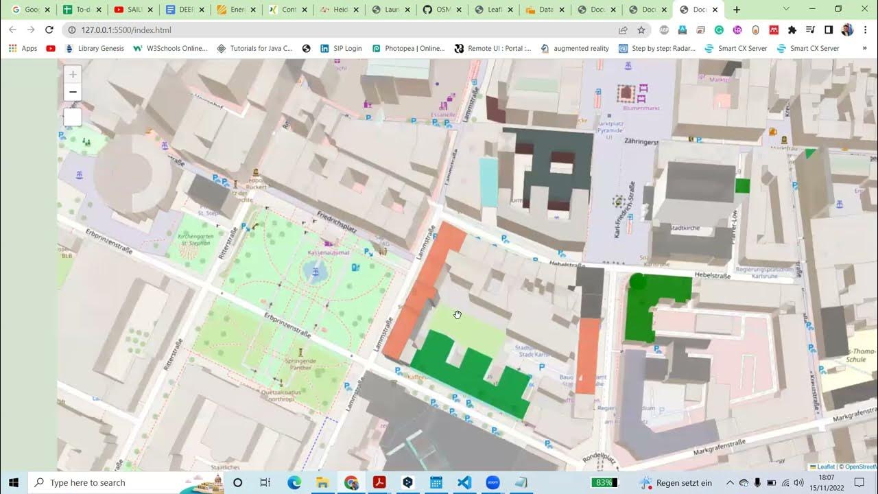 Web mapping: Create 3D Building | OSMBuilding | Tutorial 16 | Leaflet ...