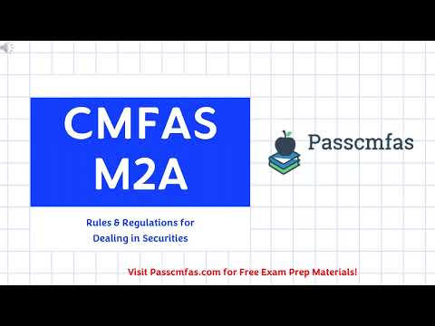 CMFAS M2A - Quick and Easy Introduction